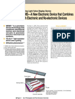 MEMS - A New Electronic Device That Combines Both Electronic and No-Electronic Devices