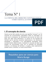 Tema No 1 La Ciencia Del Der Const Como Ciencia Autonoma