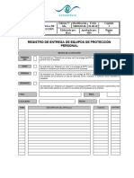Iii - MDS G02-06 Registro de Entrega de Equipos de Protección Personal