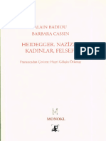 Alain Badiou, Barbara Cassin - Heidegger, Nazizm, Kadınlar, Felsefe-MonoKL Yayınları (2011)