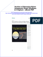 Ebook Mass Production of Nanowire Nylon Flexible Transparent Smart Windows For Pm2 5 Capture PDF Full Chapter PDF