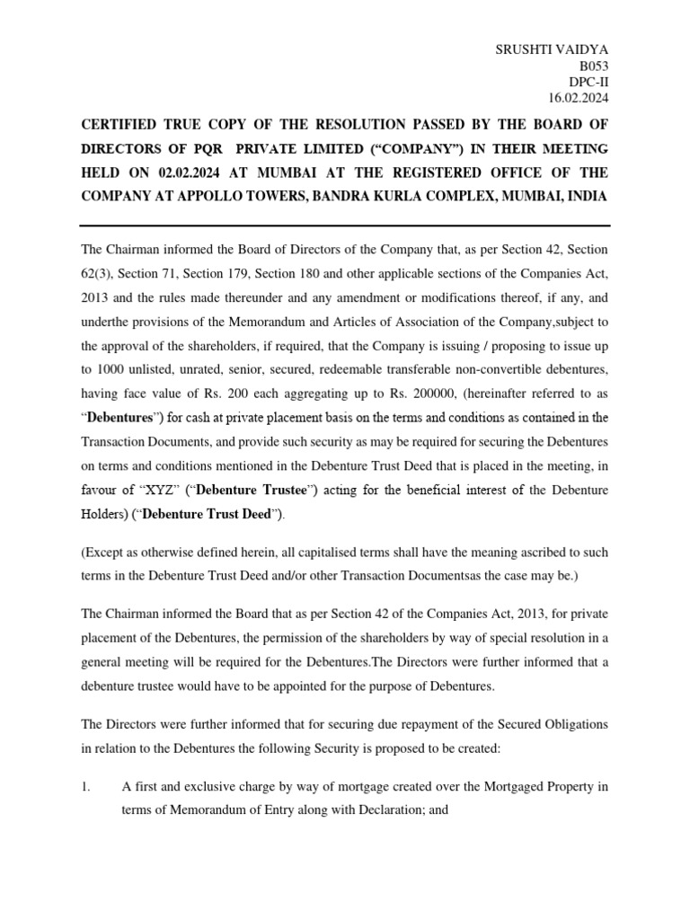 Allotment Of Shares Status