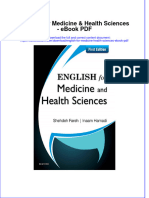 Download ebook English For Medicine Health Sciences Pdf full chapter pdf
