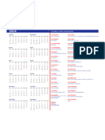 Calendário FERIADOS 2024 - SDX-1