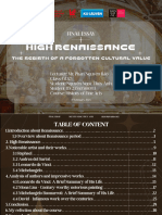 High Renaissance - The Rebirth of A Forgotten Cultural Value