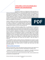 El Derecho Informático y de Las Tecnologías de La Información y Las Comunicaciones