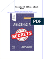 Ebook Anesthesia Secrets 6Th Edition PDF Full Chapter PDF