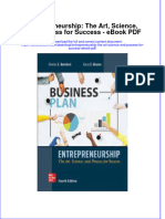 Download ebook Entrepreneurship The Art Science And Process For Success Pdf full chapter pdf