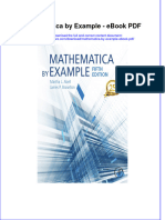 Download ebook Mathematica By Example Pdf full chapter pdf