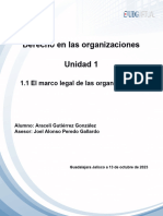 1.1 El Marco Legal de Las Organizaciones