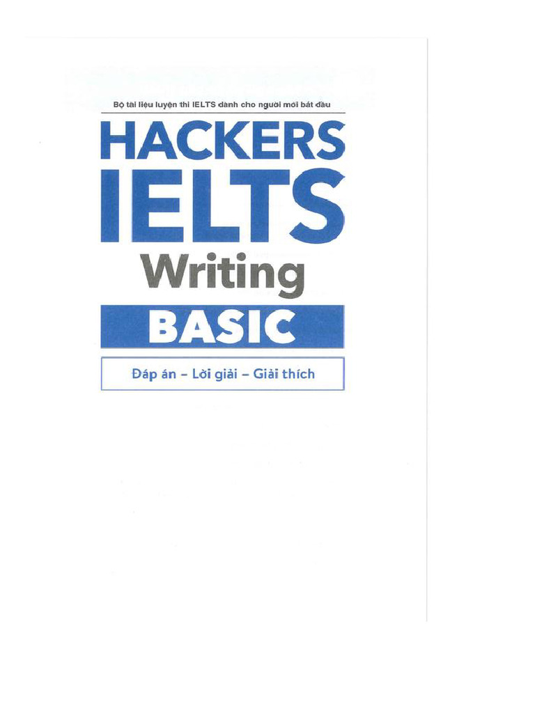Hackers IELTS Basic - Writing DA | PDF
