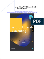 Download ebook Applied Computing Vce Units 1 2 Pdf full chapter pdf