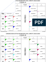 HORARIO POR CURSOS