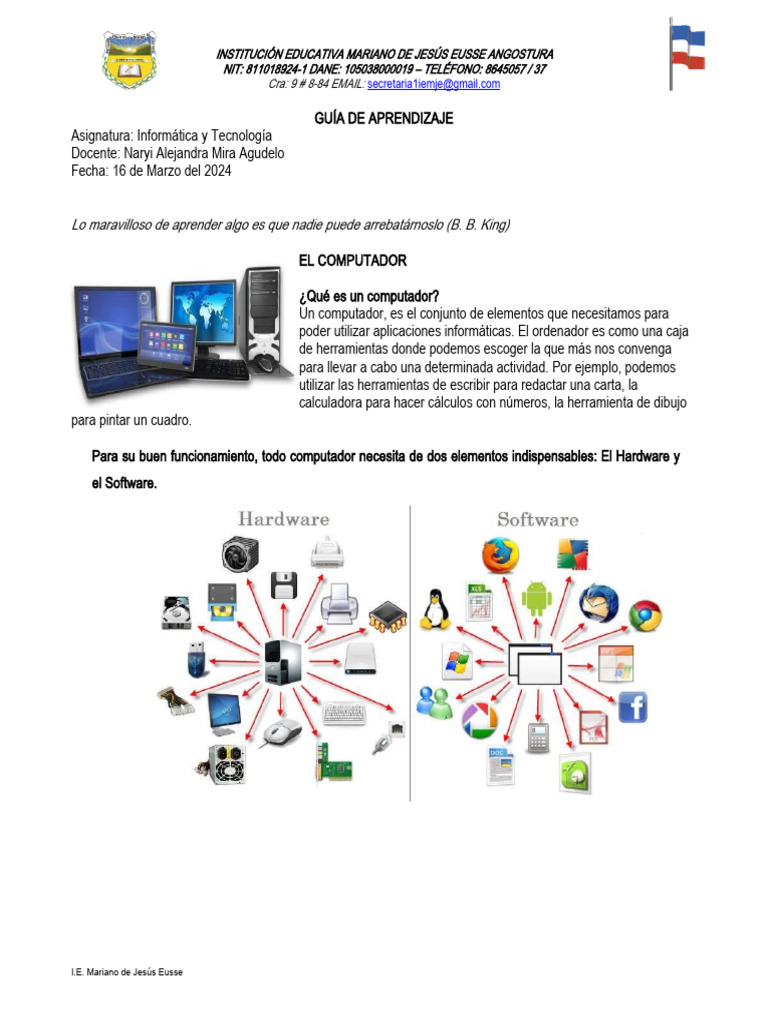 Partes Del Computador | PDF | Hardware de la computadora | Periférico