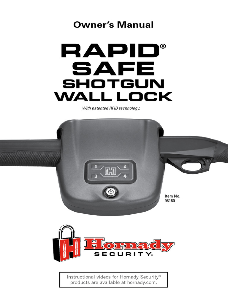 Shotgun Wall Lock Instructions1559670776 | PDF | Radio Frequency ...