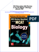 Download ebook Mcgraw Hill Education 500 Review Questions For The Mcat Biology Pdf full chapter pdf