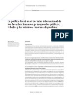 Corti - La política fiscal en el Derecho Internacional de los Derechos Humanos