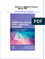 Download ebook Essential Skills For A Medical Teacher Pdf full chapter pdf