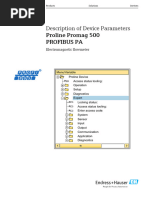 Descripcion de Parametros de Servicios - Proline Promag 500 PROFIBUS PA - GP01056DEN - 0218