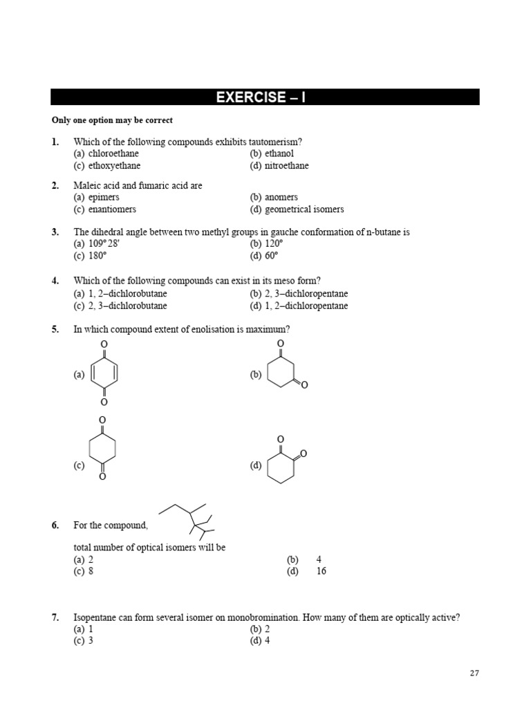 Isomerism | PDF | Isomer | Conformational Isomerism