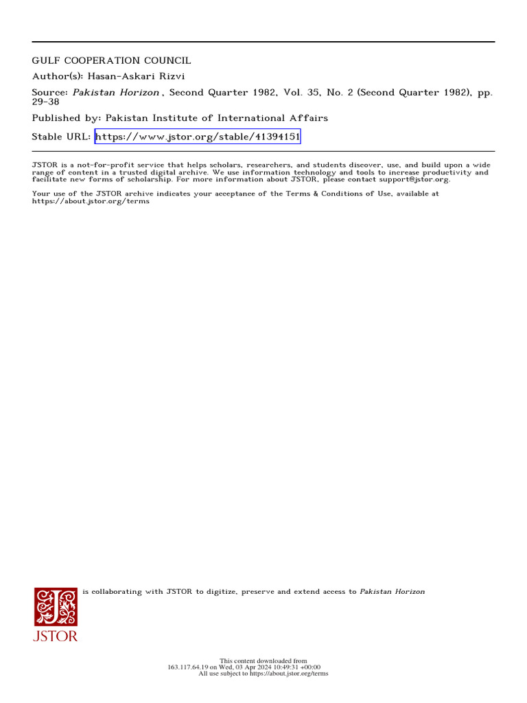 Gulf Cooperation Council | PDF | Gulf Cooperation Council | United Arab ...