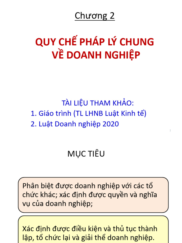 ChÆ°Æ¡ng 2 Quy Cháº¿ Phã¡p Lã Chung Vá DN PDF