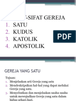 Sifat-Sifat Gereja