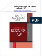 Ebook Essentials of Business Law 6Th Edition PDF Full Chapter PDF