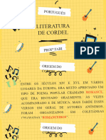 LITERATURA DE CORDEL