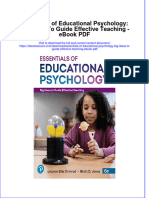 Ebook Essentials of Educational Psychology Big Ideas To Guide Effective Teaching PDF Full Chapter PDF