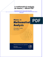 Download ebook Means In Mathematical Analysis Bivariate Means Pdf full chapter pdf