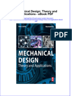 Ebook Mechanical Design Theory and Applications PDF Full Chapter PDF