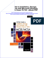 Download ebook Mcsa Guide To Installation Storage And Compute With Microsoft Windows Server2016 Exam 70 740 Pdf full chapter pdf
