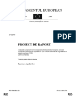 Parlamentul European: Proiect de Raport