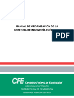 Manual de Organizacion de La Gerencia de Ingenieria Electrica