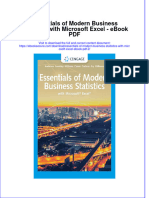 Download ebook Essentials Of Modern Business Statistics With Microsoft Excel 2 full chapter pdf