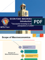 Econ F243: Macroeconomics ": BITS Pilani