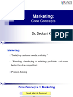 Lecture 3 - Core Concept of Marketing