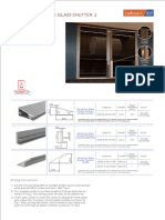 Aluminium Glass Shutter Profile 2