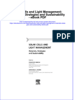 Ebook Solar Cells and Light Management Materials Strategies and Sustainability PDF Full Chapter PDF