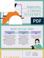 Modern Illustrative Writing A Thesis Statement Lesson For College