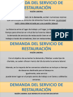 2. DEMANDA DEL SERVICIO DE RESTAURACIÓN