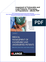 Ebook Medical Management of Vulnerable and Underserved Patients Principles Practice and Populations PDF Full Chapter PDF