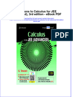 Download ebook Solutions To Calculus For Jee Advanced 3Rd Edition Pdf full chapter pdf