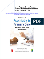 Download ebook Essentials Of Psychiatry In Primary Care Behavioral Health In The Medical Setting Pdf full chapter pdf