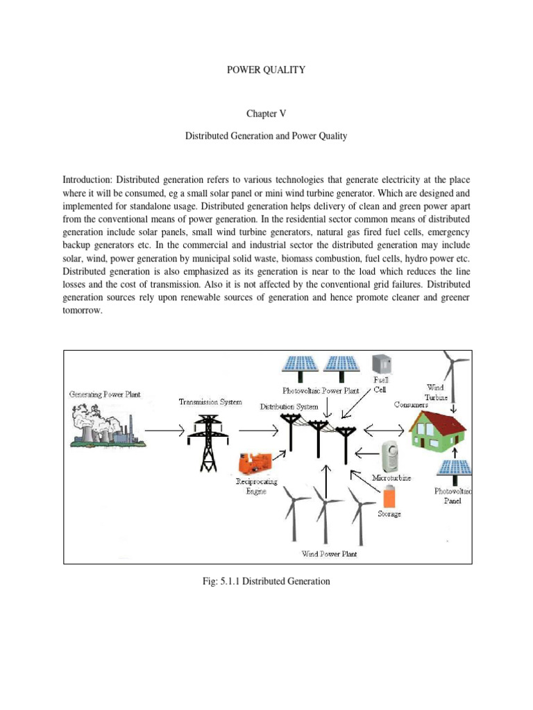 Power Quality in Distributed Generation | PDF | Distributed Generation ...