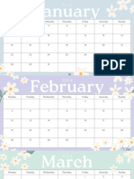 Baby Blue Daisy Planner 2024 January Monthly Calendar (2)