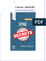 Download ebook Spine Secrets Pdf full chapter pdf