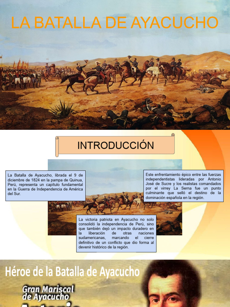 Batalla de Ayacucho: Clave en la Independencia | PDF