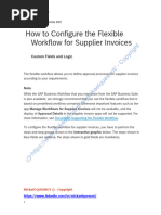 GU - SAP S4 HANA - How To Configure The Flexible Workflow For Supplier Invoices